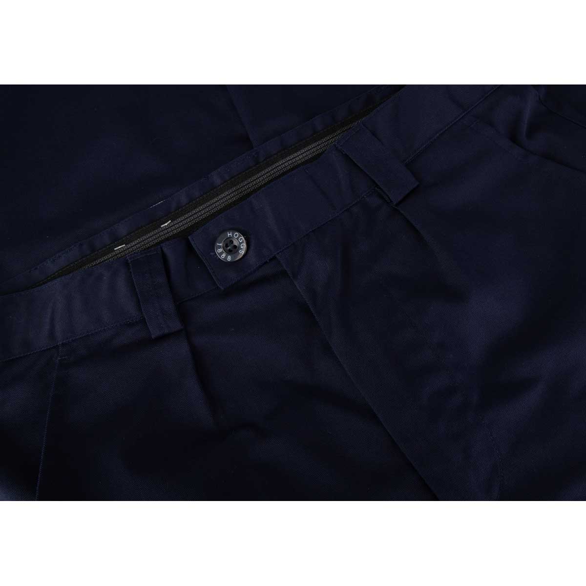 Hoggs of Fife Bushwhacker Unlined Stretch Trouser - navy button