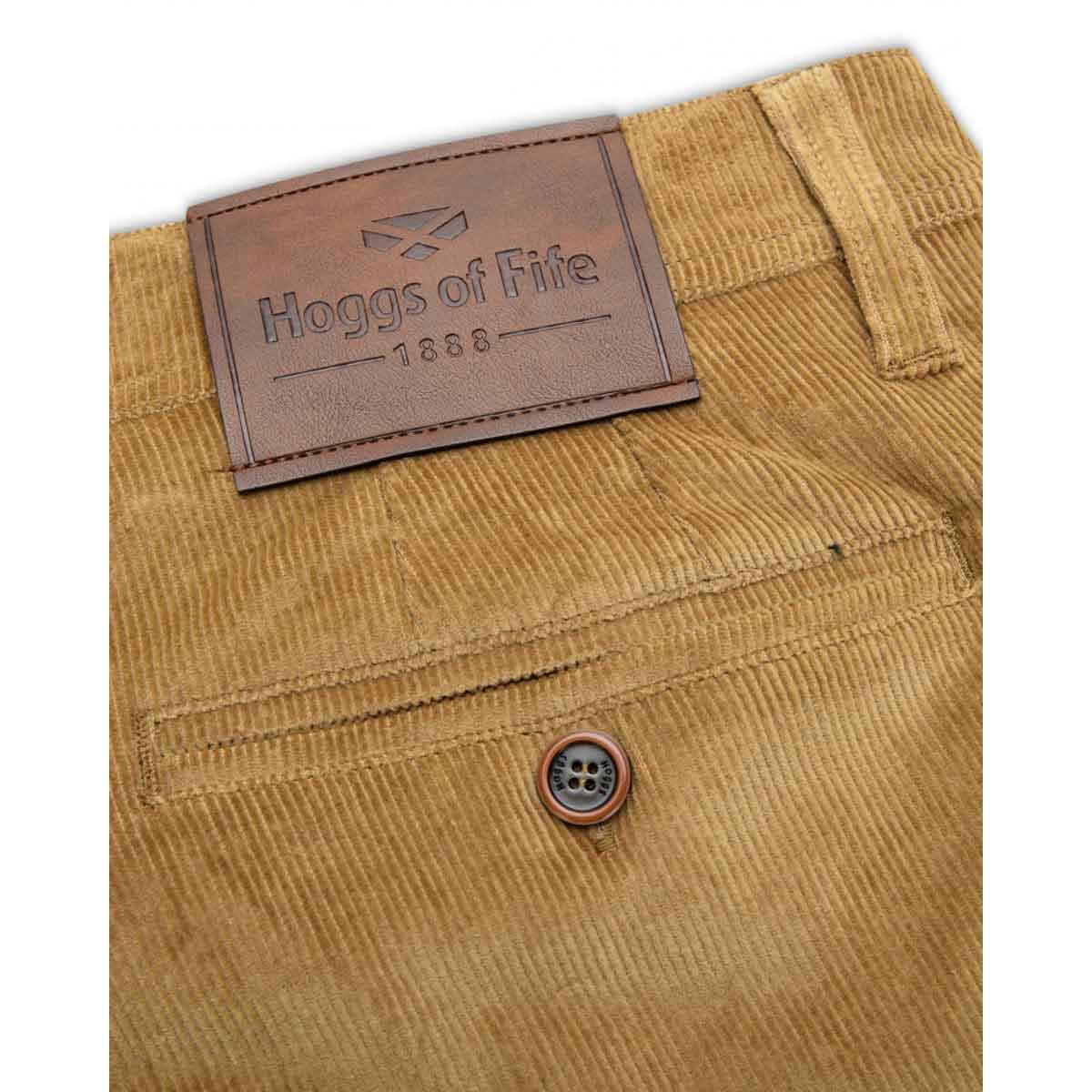 Hoggs of Fife Cairnie Stretch Cord Trousers - harvest detail