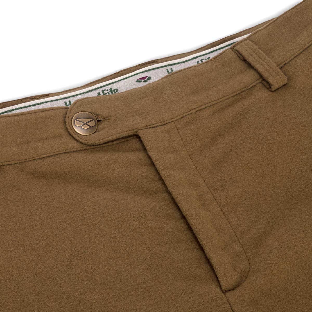 Hoggs of Fife Carrick Moleskin Breeks - Front Detail