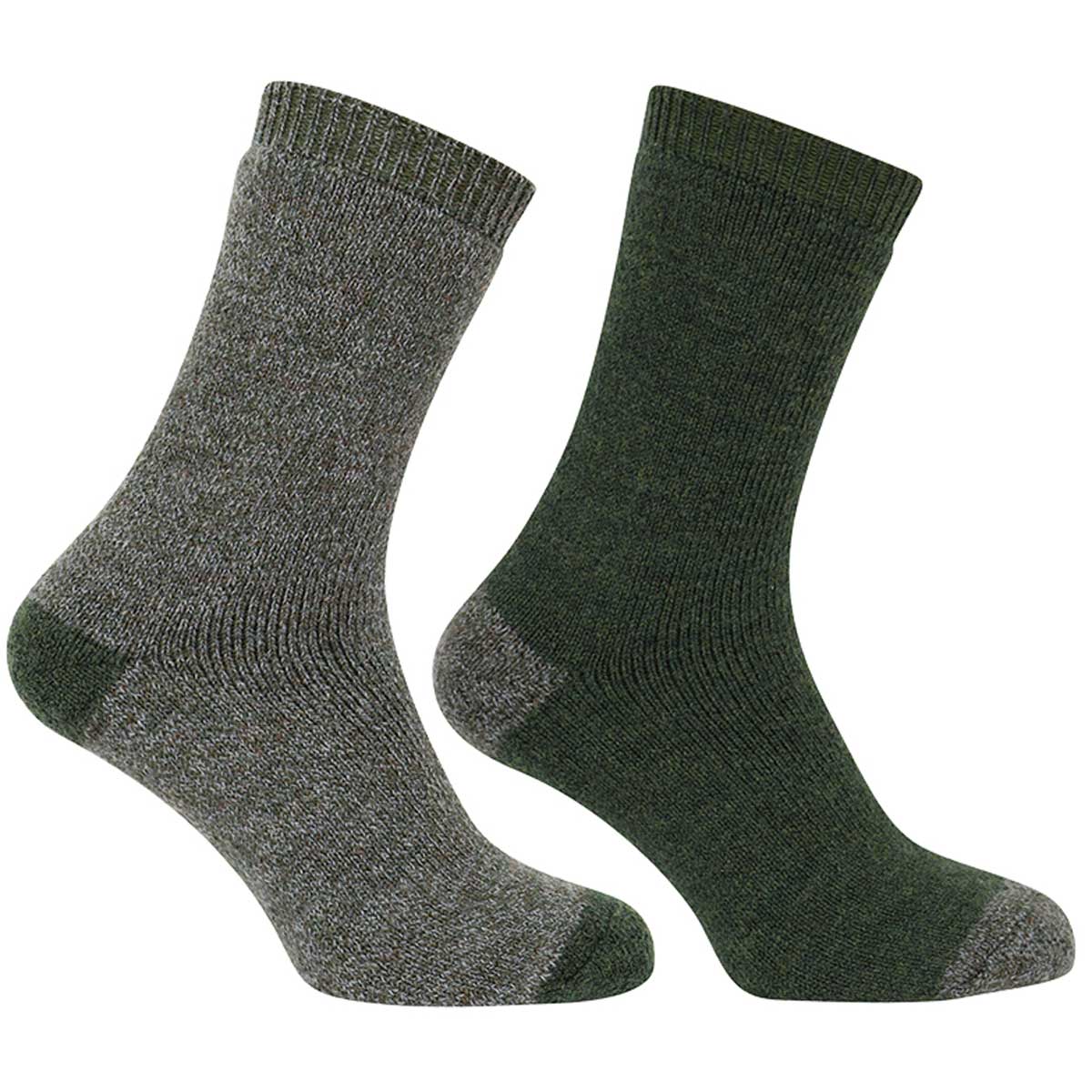 Hoggs of Fife Country Short Sock (Twin Pack) - Tweed/Loden