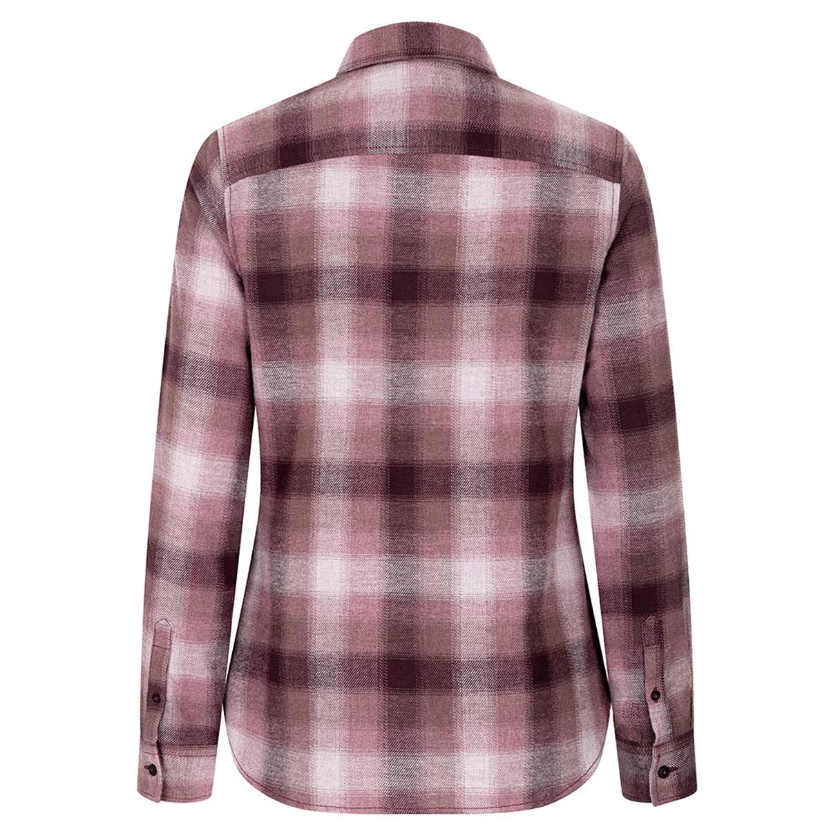     Hoggs-of-Fife-Isla-Flannel-Check-Shirt-Burgundy-rear