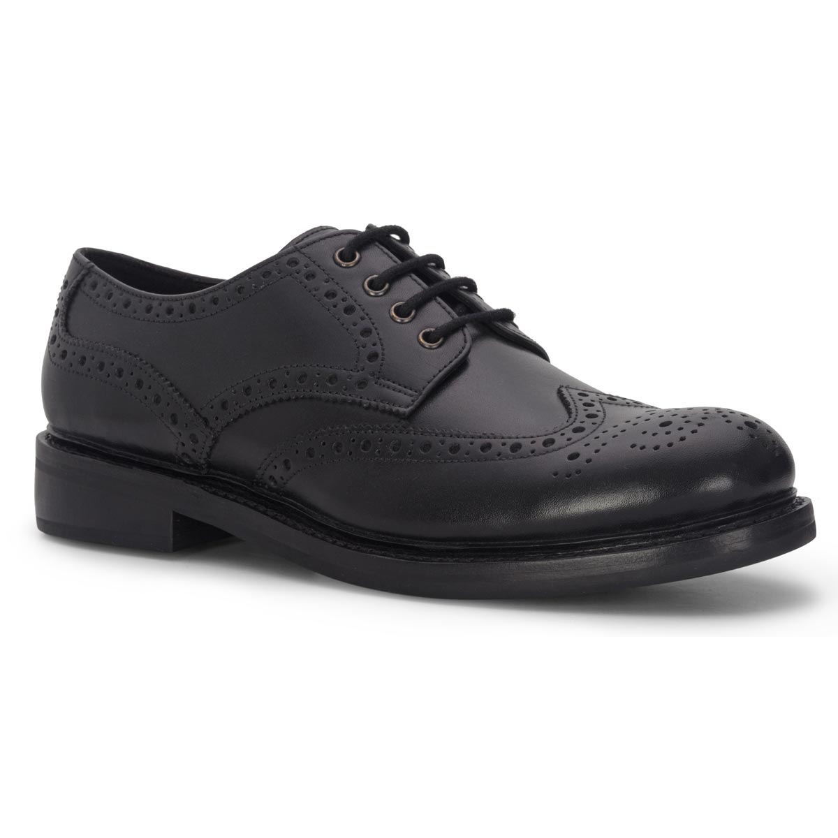 Hoggs of Fife Muirfield Brogue Shoe - Black