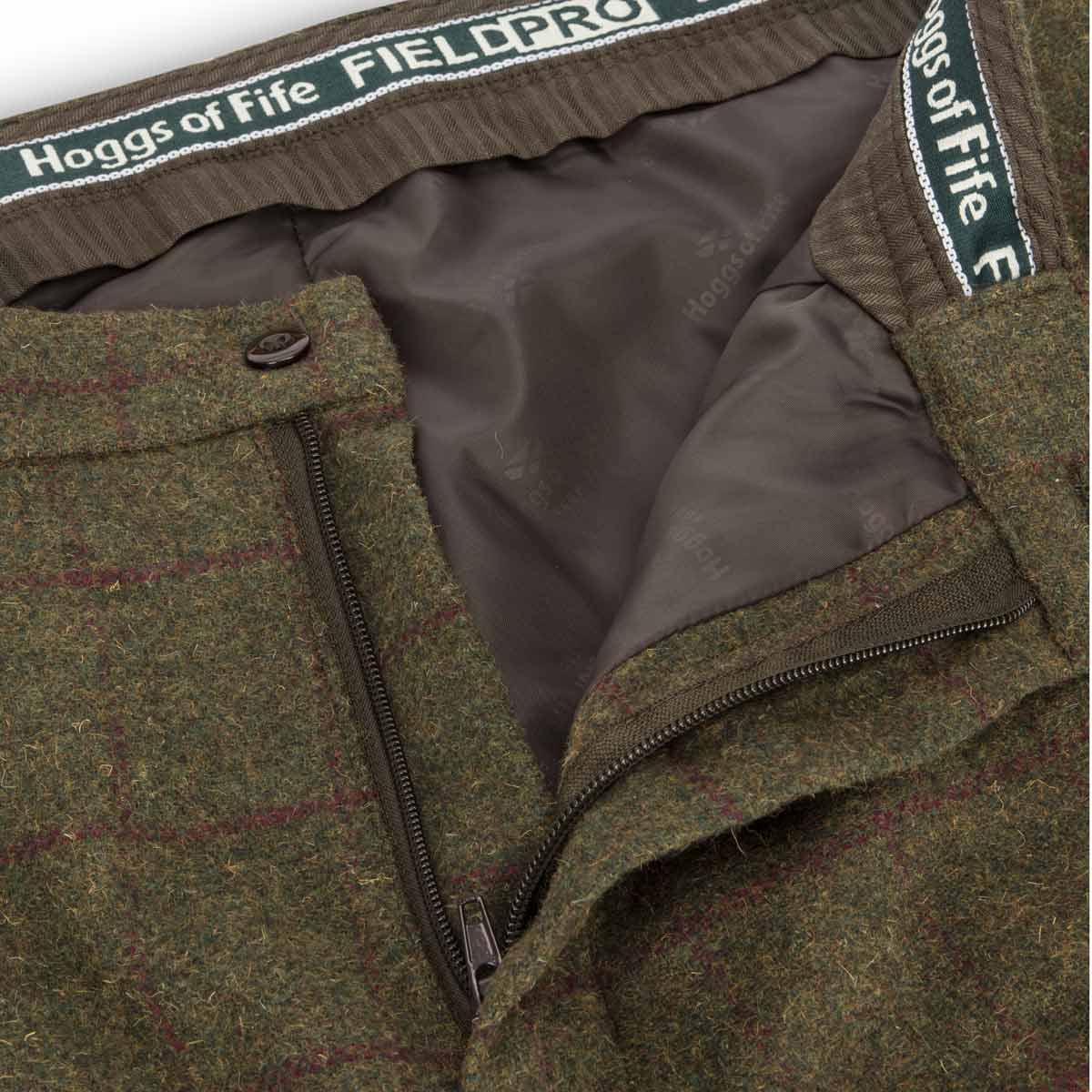 Hoggs of Fife Tummel Tweed Field Breeks - fastening