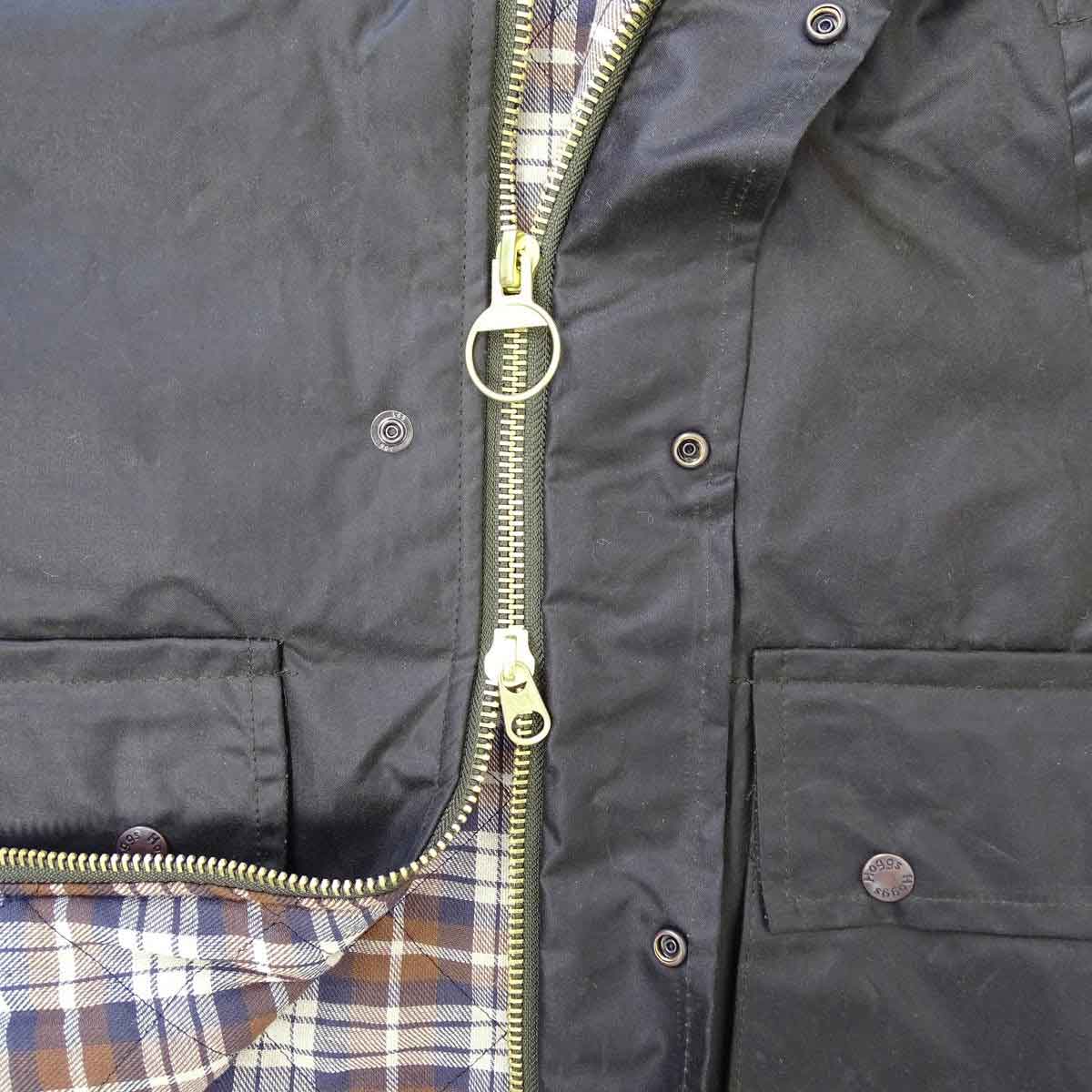 Hoggs of Fife Waxed Waistcoat - 2 way zip