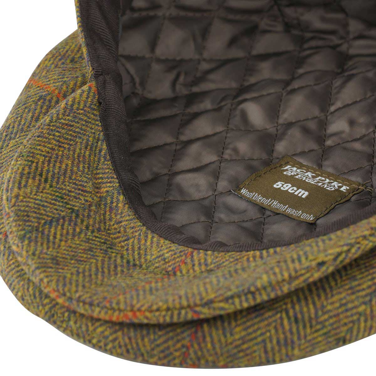 Jack Pyke Junior Wool Blend Flat Cap - inside