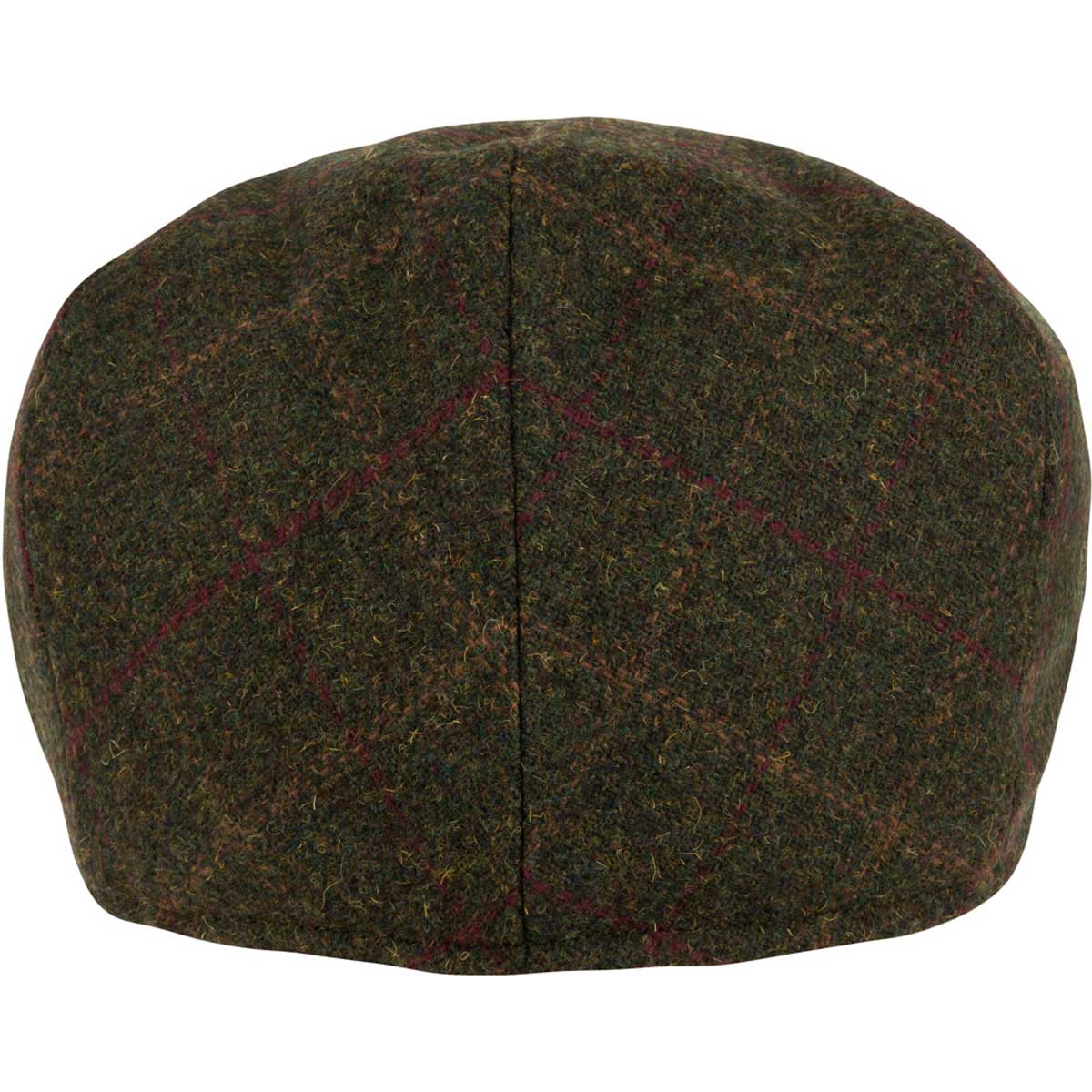 Jack Pyke Wool Blend Flat Cap - dark olive rear