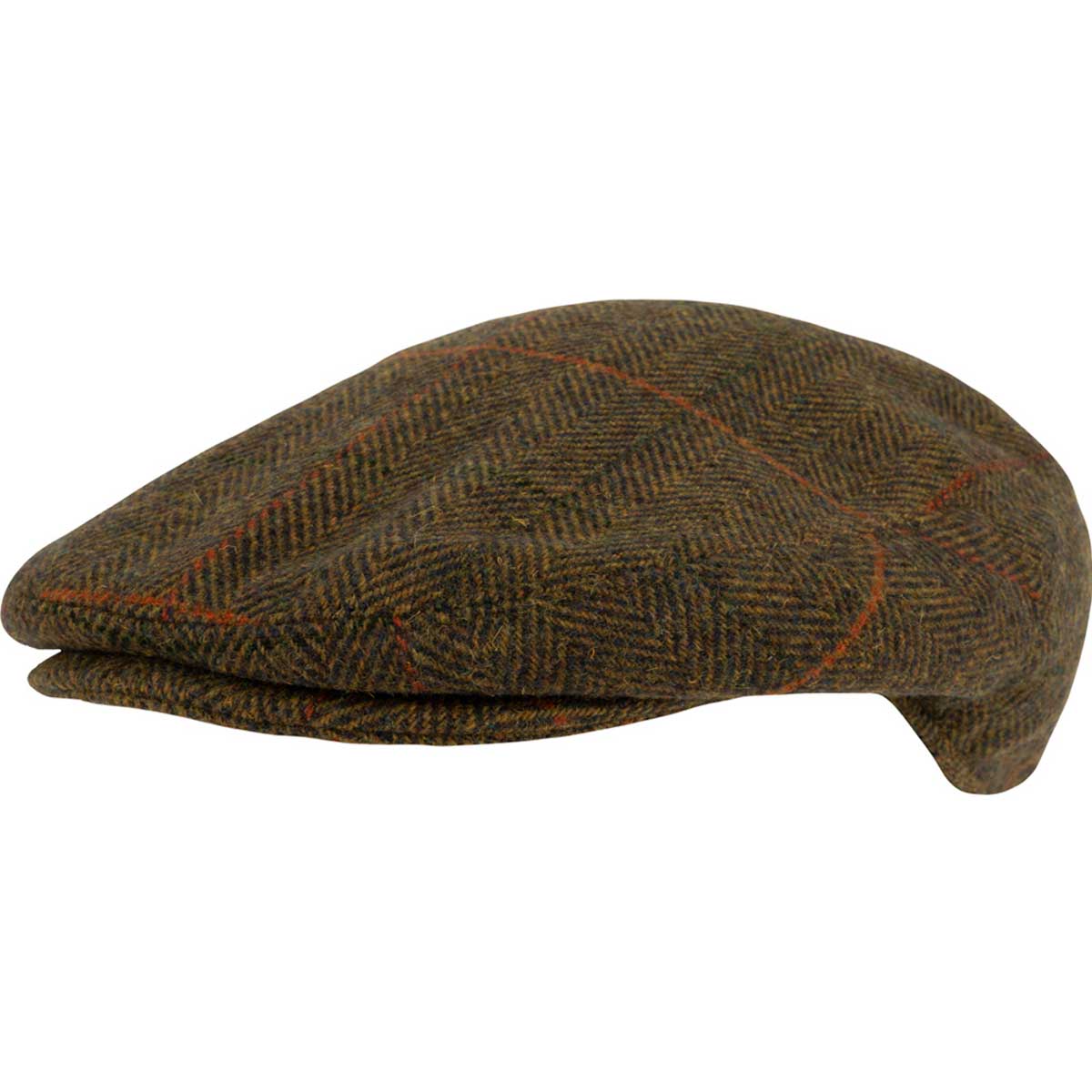 Jack Pyke Wool Blend Flat Cap - tweed brown