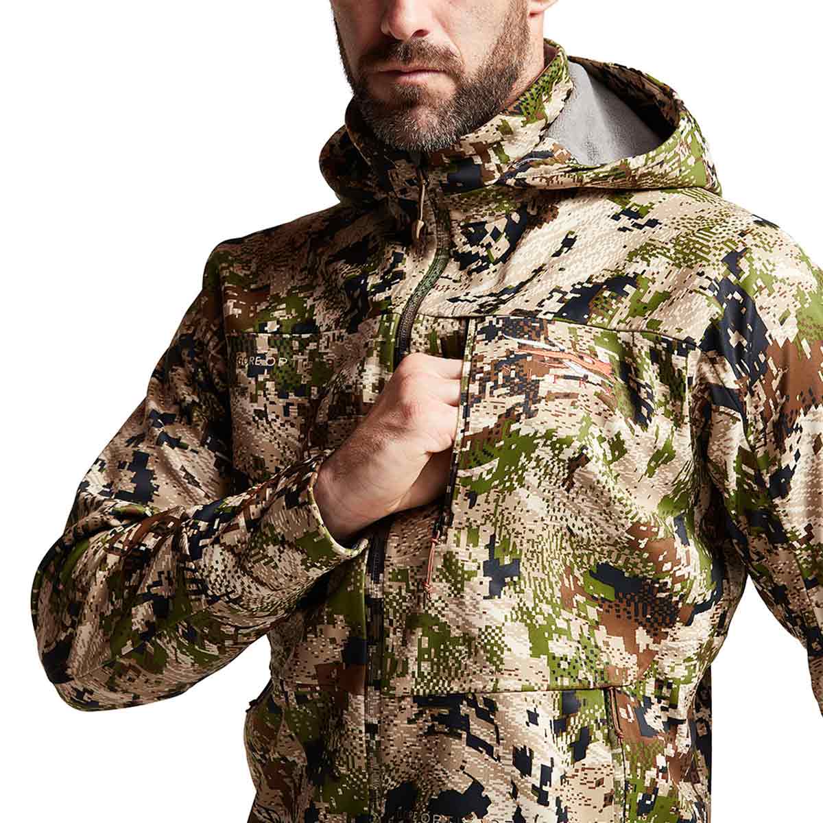 Sitka Jetstream Optifade Subalpine Men's Shooting Jacket - Chest pocket