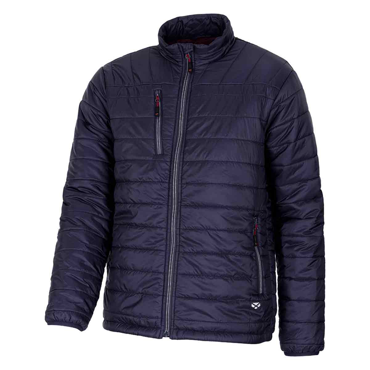 Hoggs of Fife Kingston Lightweight Quilted Jacket - Navy/Merlot