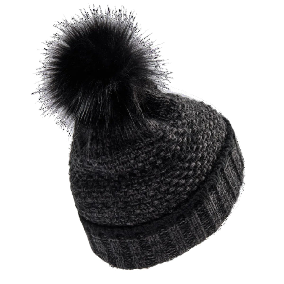 Deerhunter Lady Knitted Hat - Black - Rear