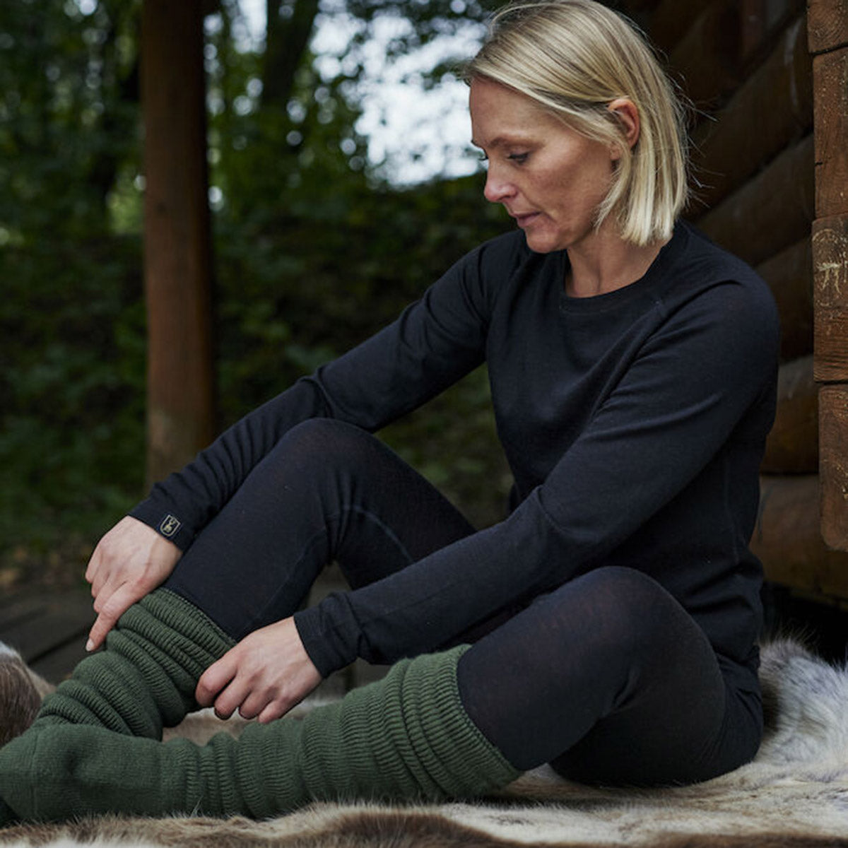 Deerhunter Lady Quinn Merino Leggings - On Model