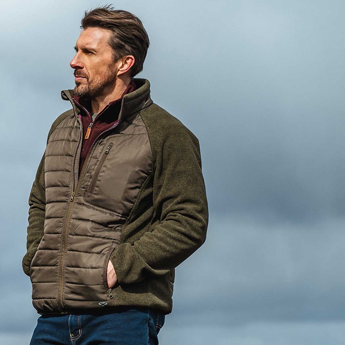 Hoggs of Fife Melville Hybrid Jacket - lifestyle