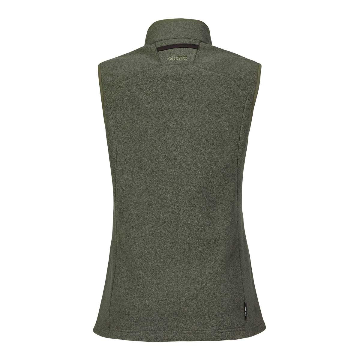 Musto Women's Fenland Polartec Vest - green rear