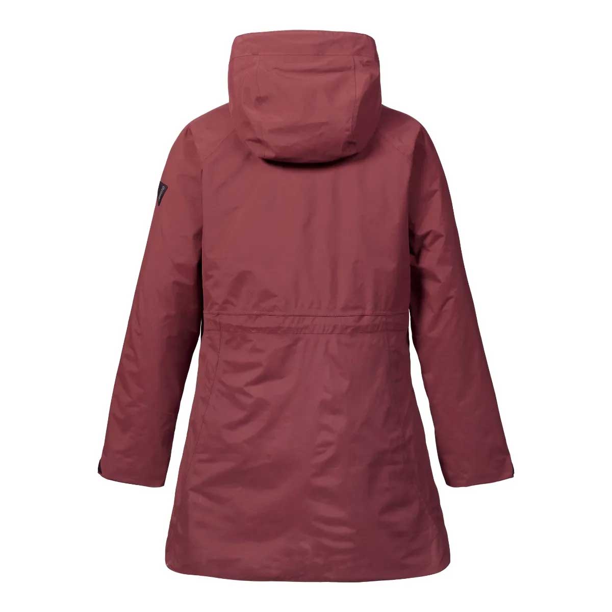 Musto Women's Marina Primaloft 3 in 1 Parka Windsor Wine Rear