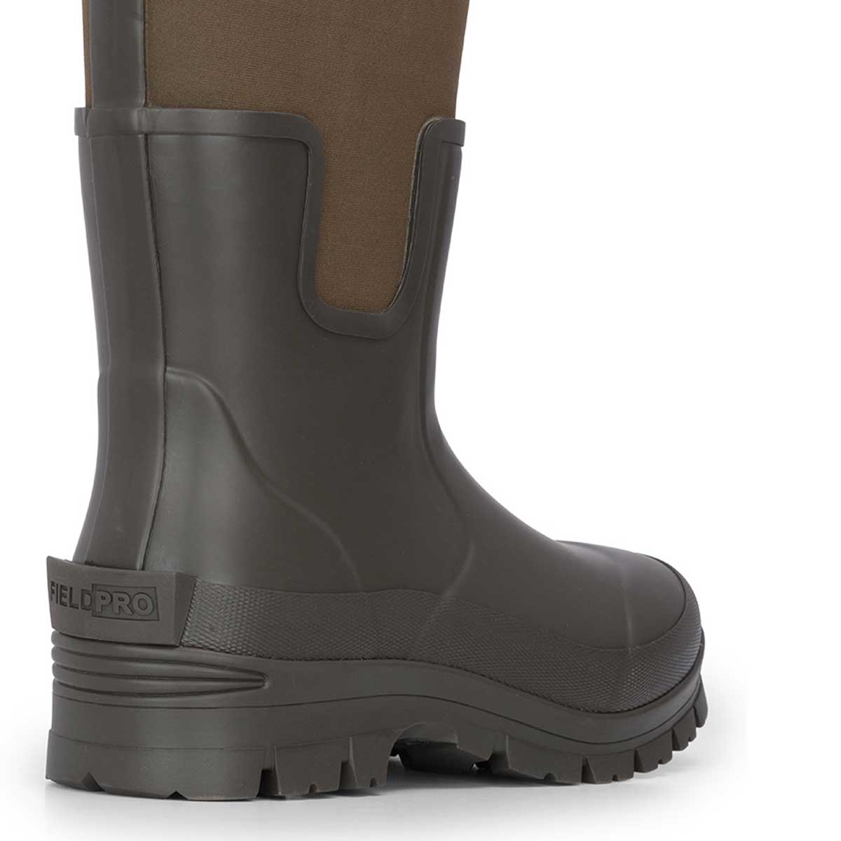 Hoggs of Fife Newport Neoprene 5mm Wellington Boots - bark rear