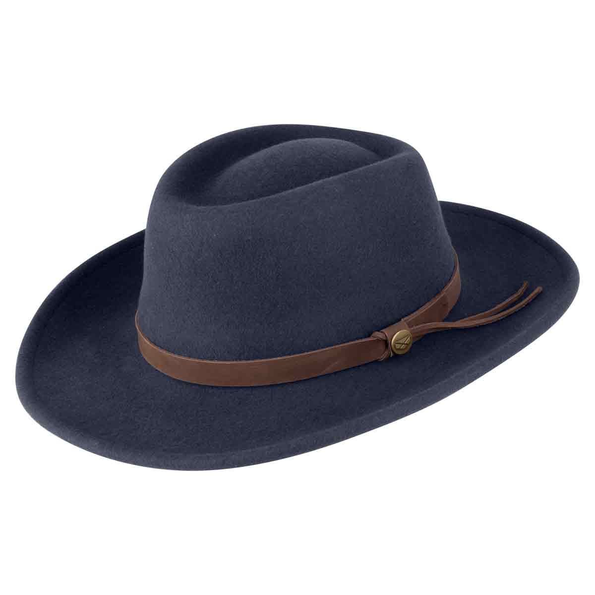 Hoggs of Fife Perth Curshable Hat-Navy Blue