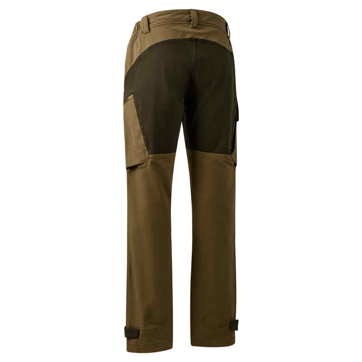 Deerhunter Sarek Full Stretch Trousers in Butternut/Fallen Leaf Back view of trousers