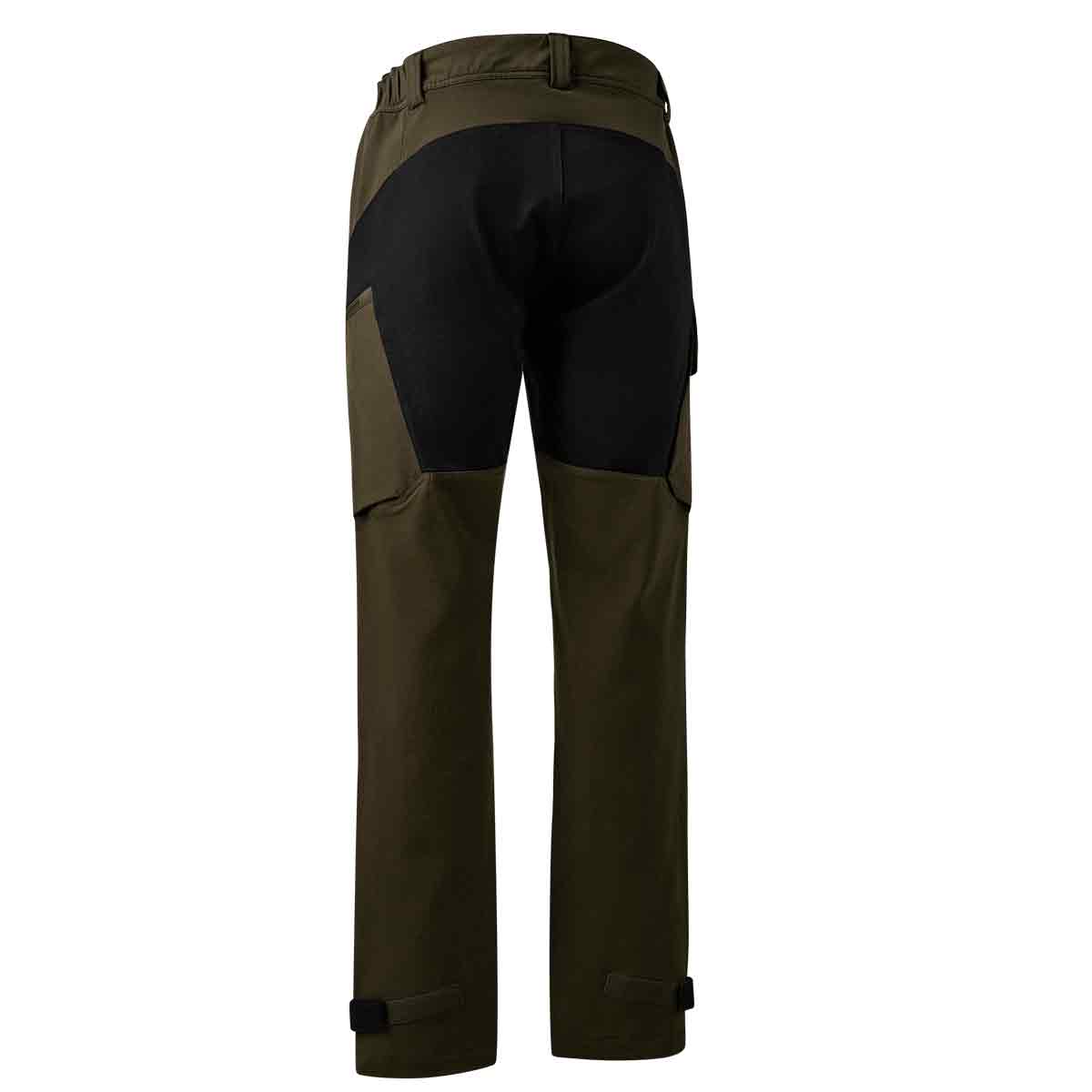 Deerhunter Sarek Full Stretch Trousers in Fallen Leaf/Black Back view