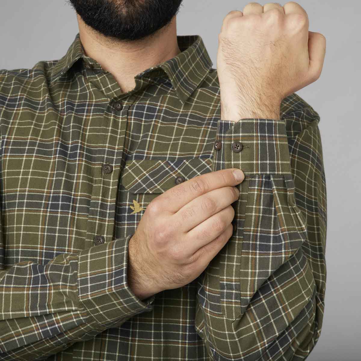 Seeland High Seat Shirt - burnt olive cuff