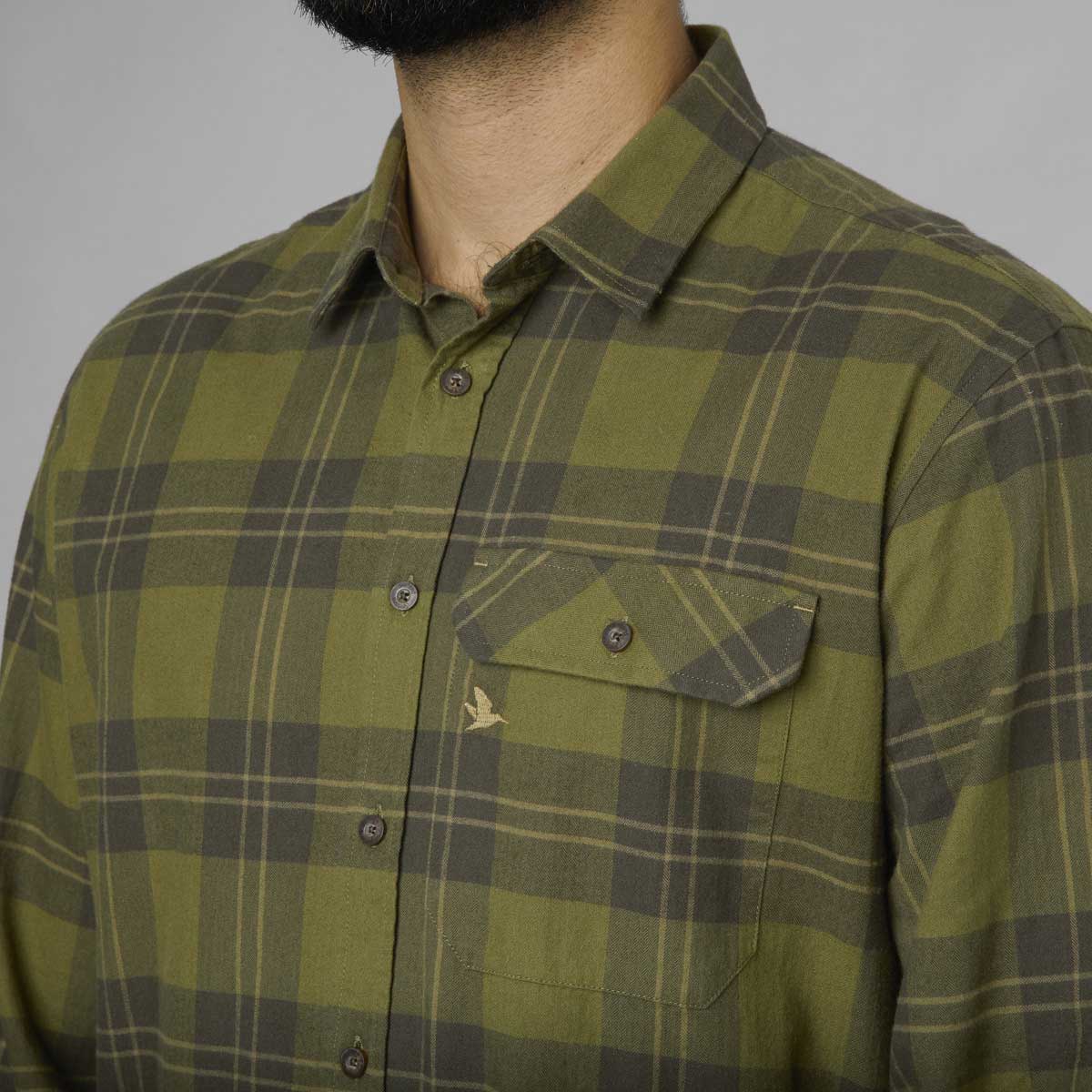 Seeland High Seat Shirt - light olive detail