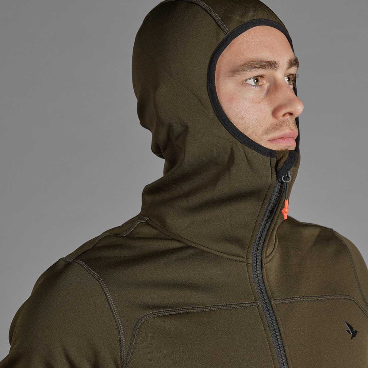 Seeland Power Fleece - hood on model