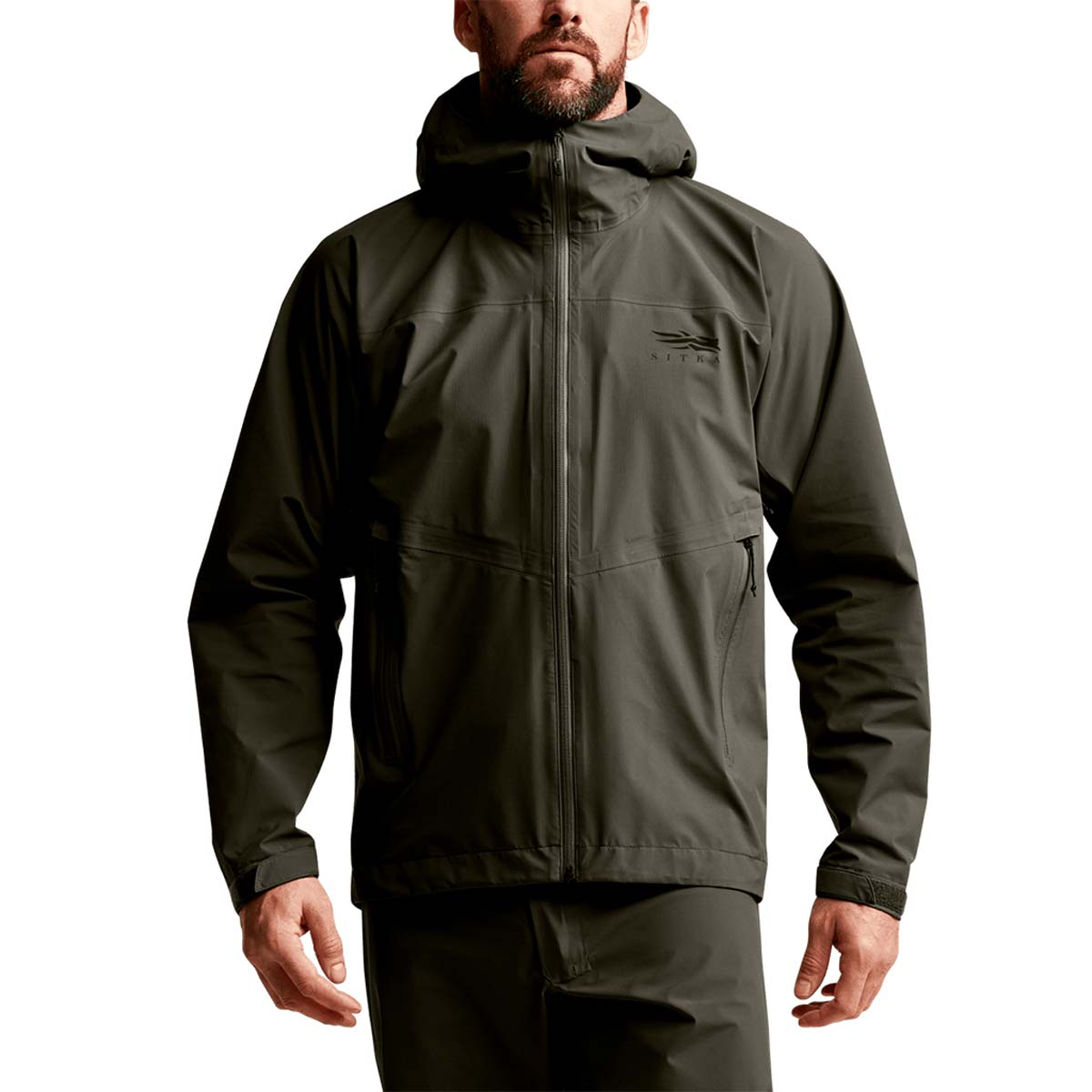 Sitka Dew Point Jacket - Deep Lichen - On Model