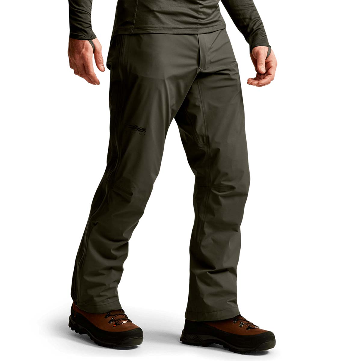 Sitka Dew Point Pant - Dark Lichen - On Model - Side