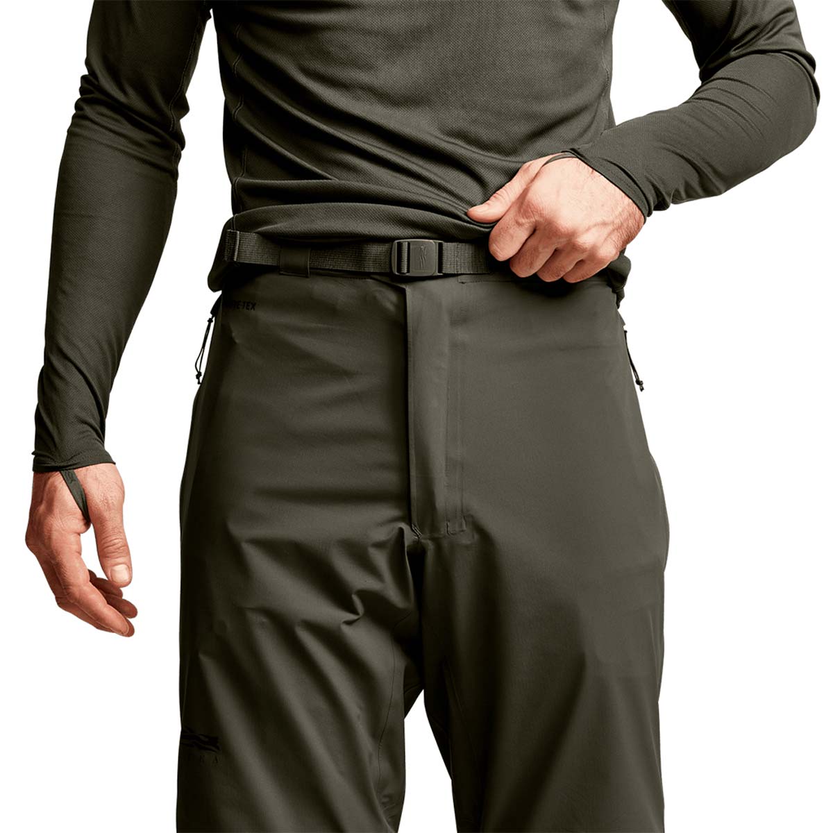 Sitka Dew Point Pant - Dark Lichen - Waist Detail