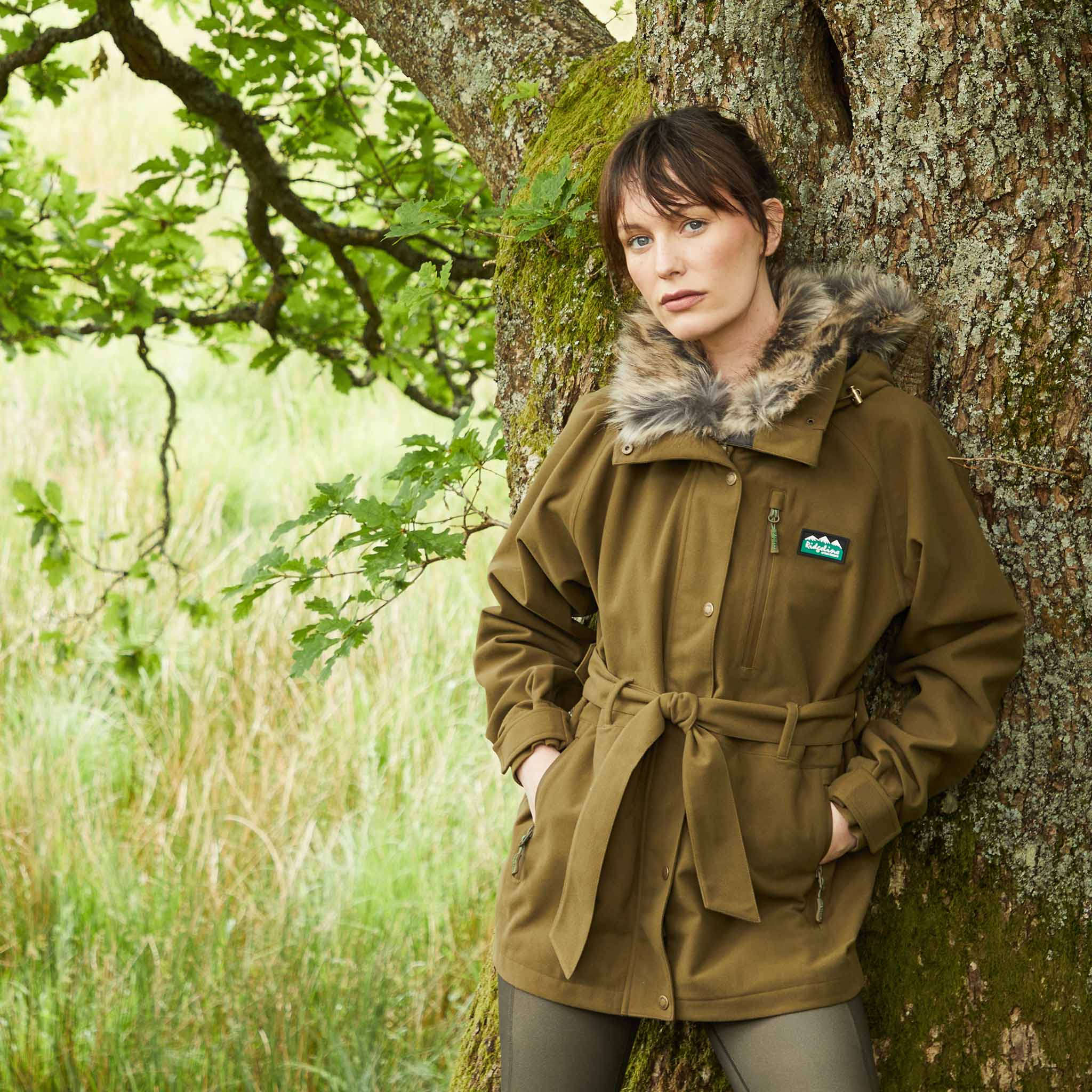 Ridgeline Women's Monsoon Nordic Jacket - teak lifestyle