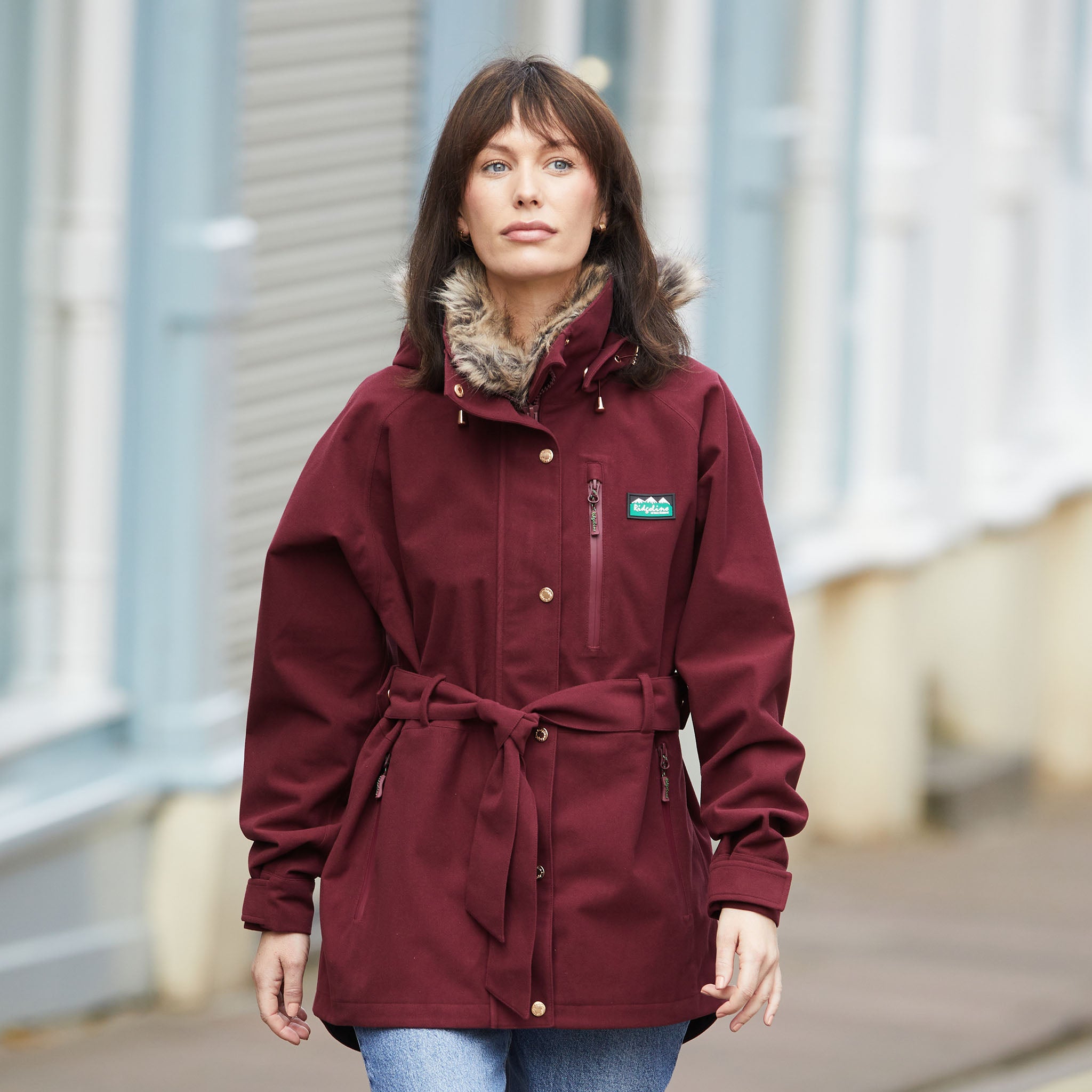 Ridgeline Women's Monsoon Nordic Jacket - winter berry lifestyle