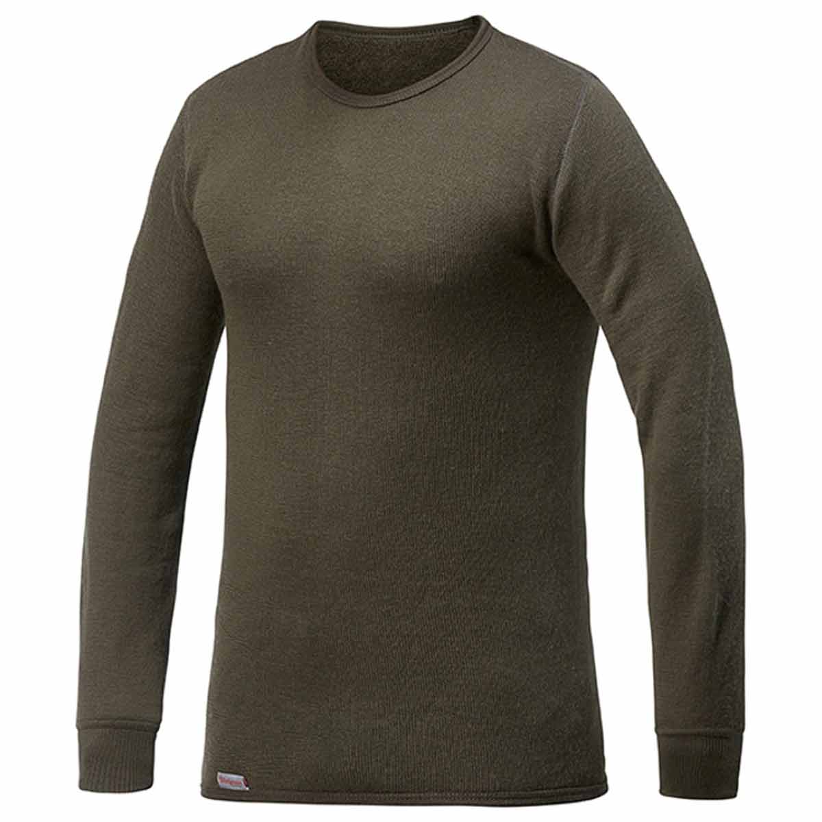 Woolpower 200 Crewneck Longsleeve Baselayer Top Pine Green