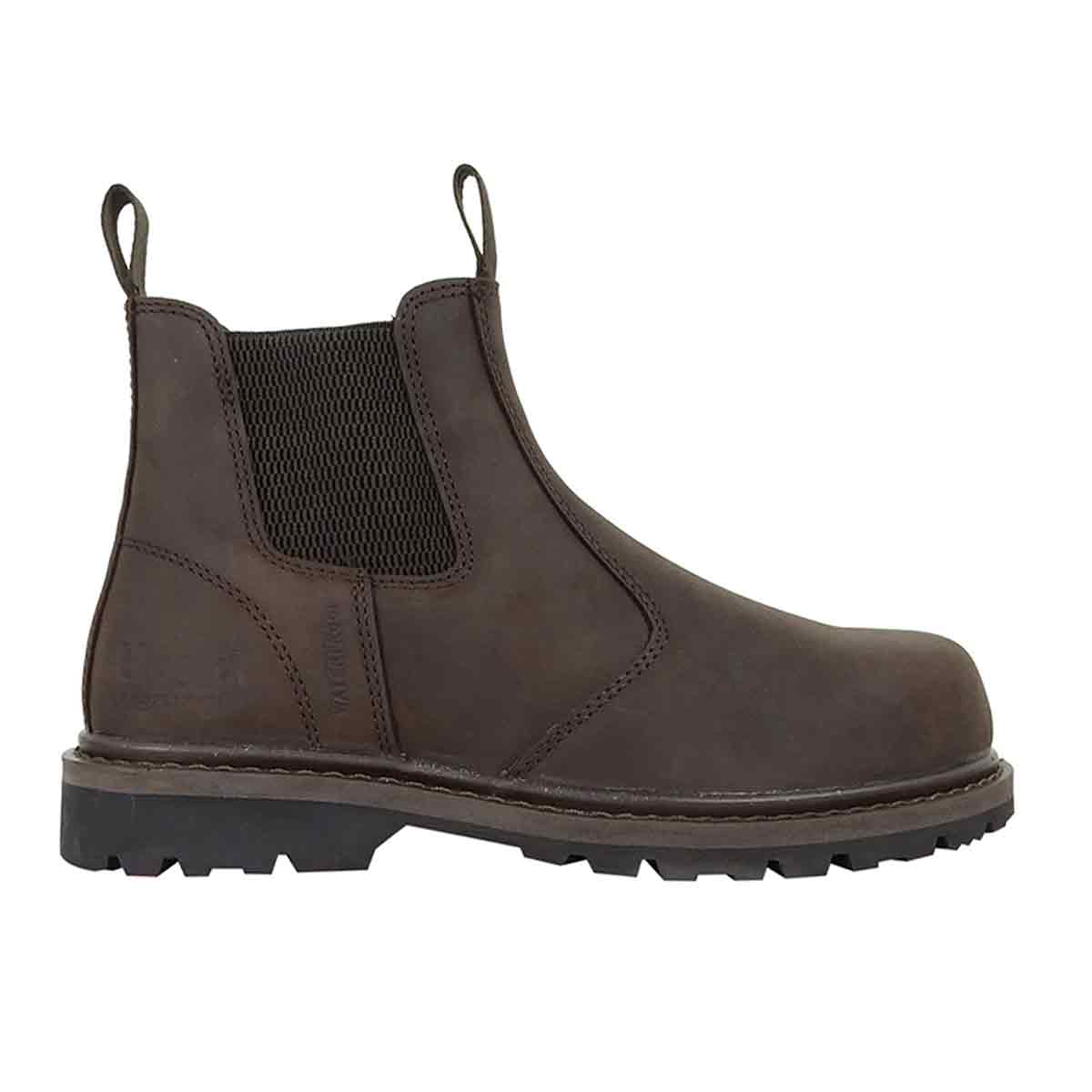 Hoggs of Fife Zeus Safety Dealer Boots-Crazy Horse Black