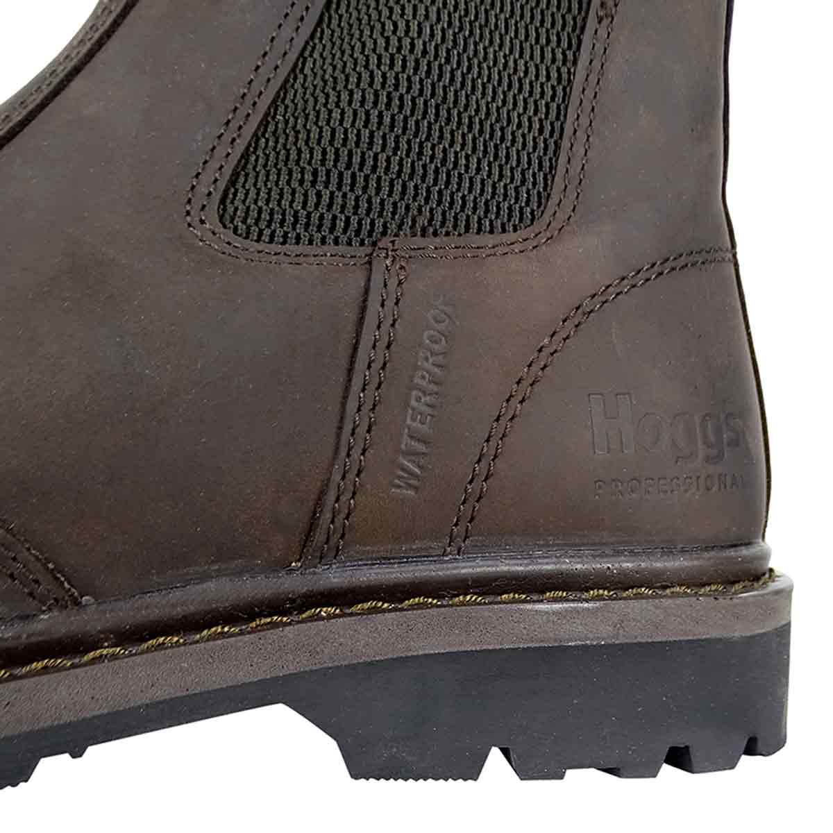 Hoggs of Fife Zeus Safety Dealer Boots-Crazy Horse Black