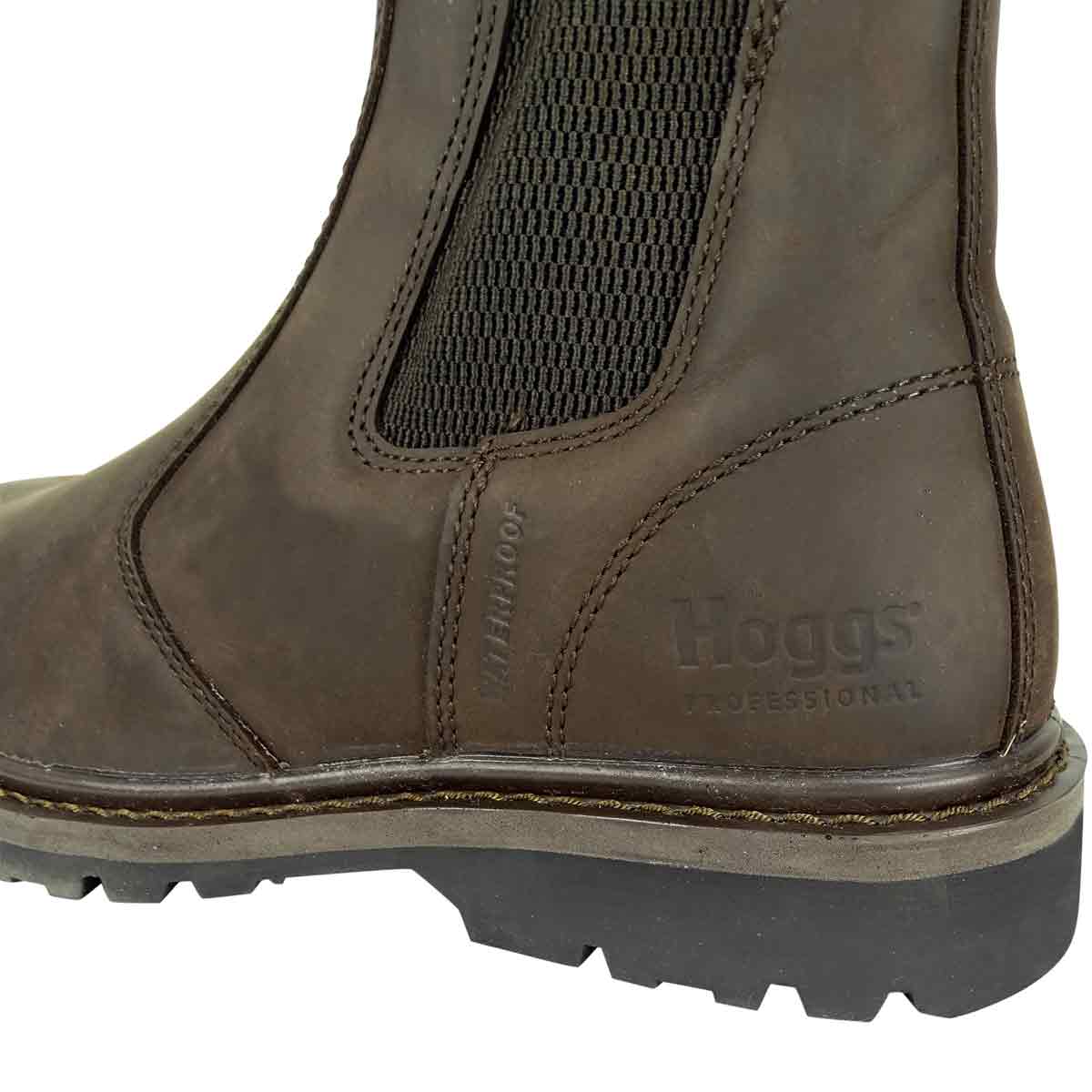 Hoggs of Fife Zeus Safety Dealer Boots-Crazy Horse Black