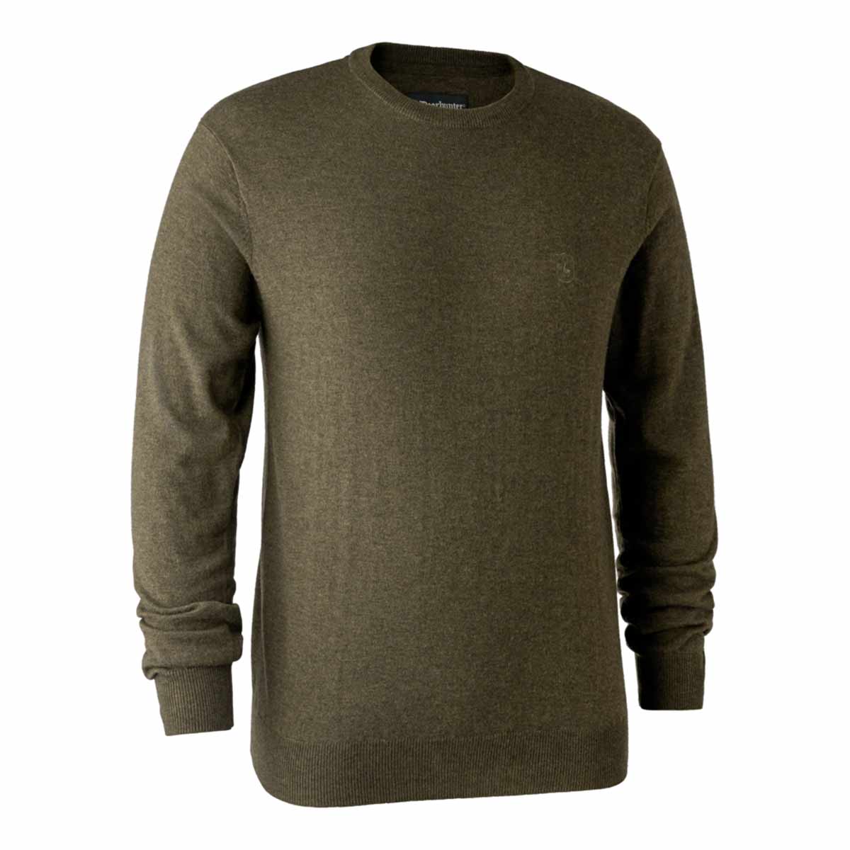 Deerhunter Kingston Knit O-Neck Jumper - Cypress