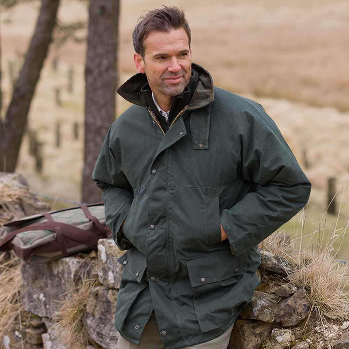 Hoggs of Fife Padded Waxed Jacket