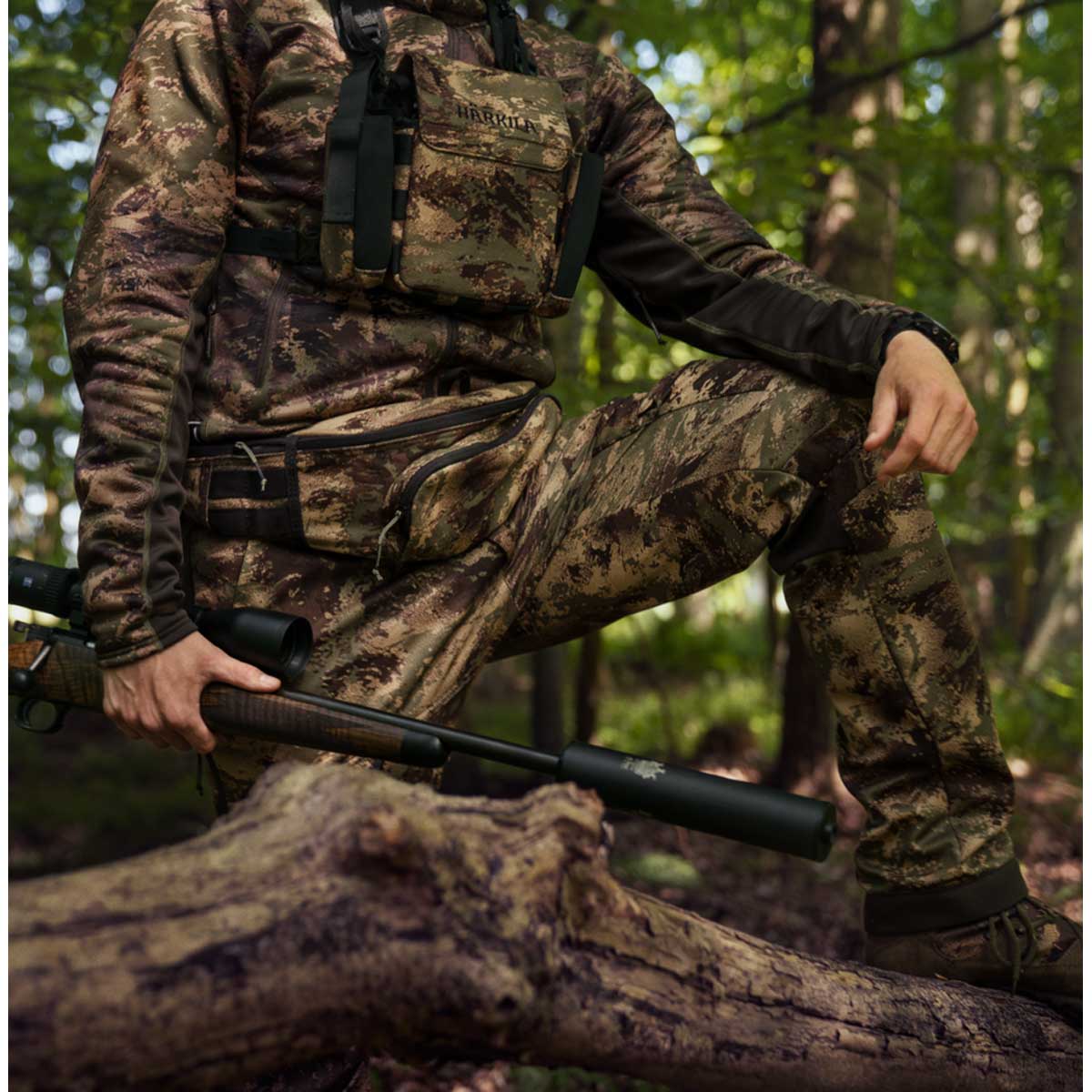 Harkila Deer Stalker Camo Light Trousers - On Model