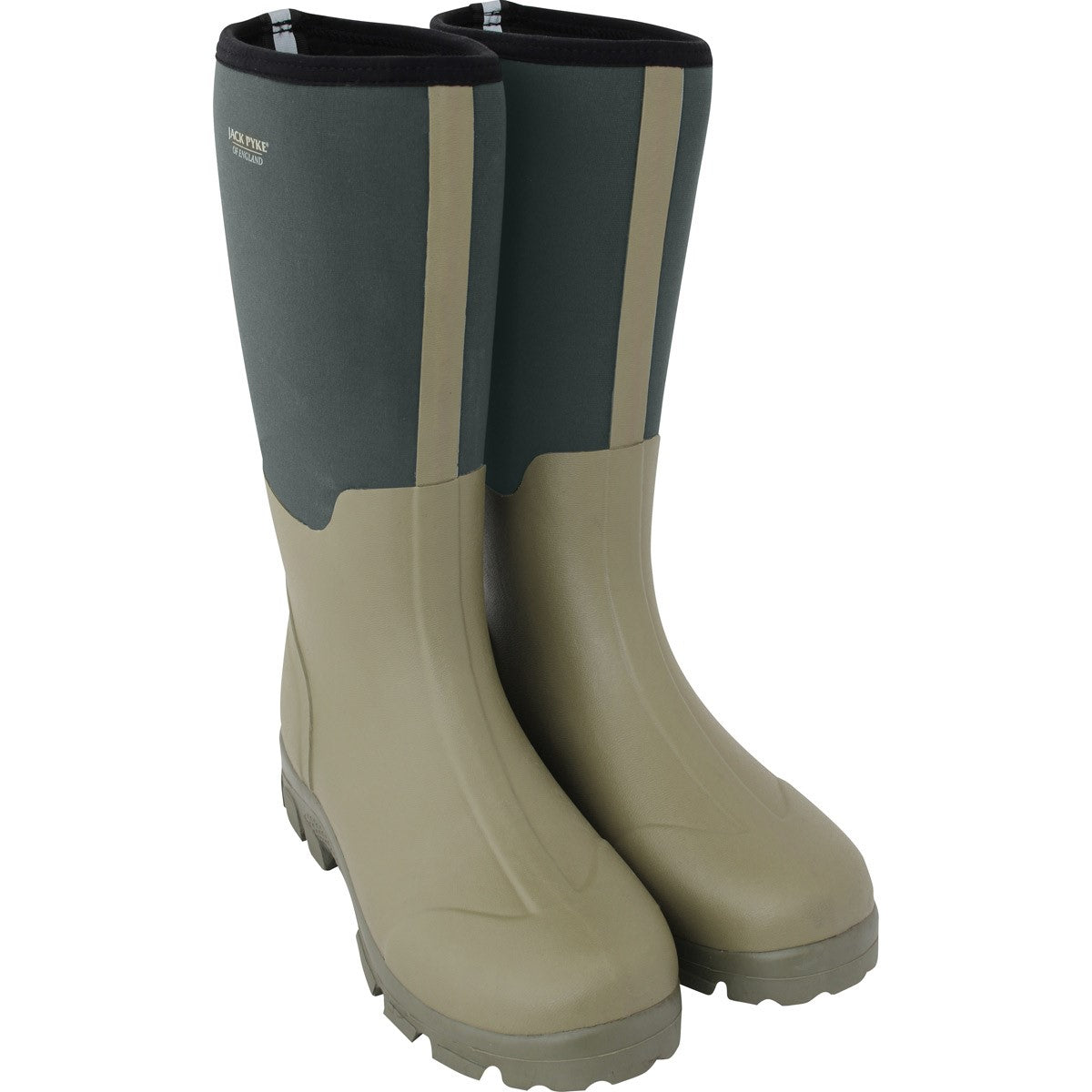 Jack Pyke Ashcombe Neoprene Wellington - Light Olive Neoprene Wellies Boot