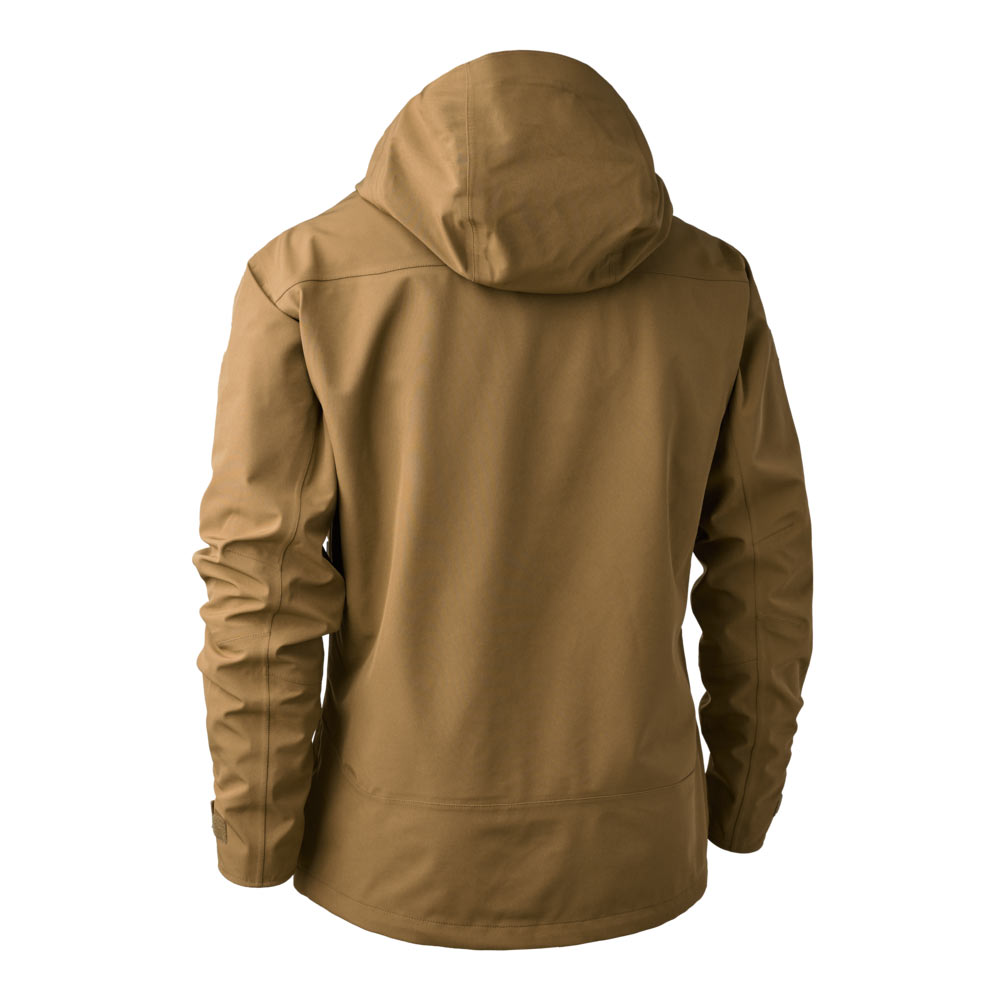 Deerhunter Sarek Shell Jacket With Hood - Butternut - Rear