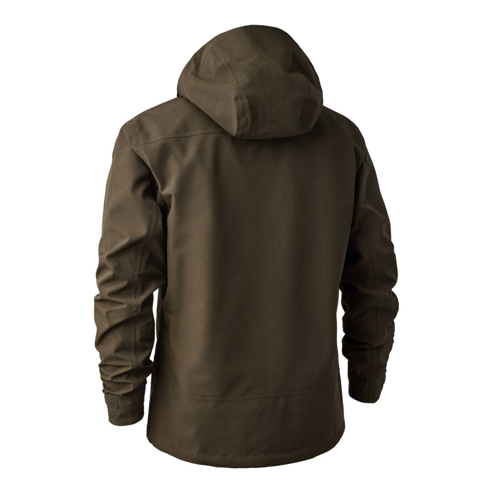 Deerhunter Sarek Shell Jacket With Hood - Fallen Leaf - Rear