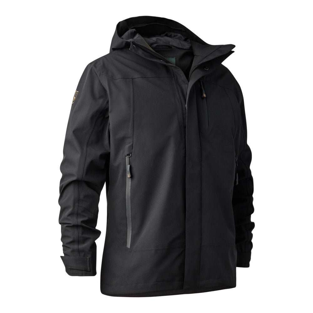 Deerhunter Sarek Shell Jacket With Hood - Black 