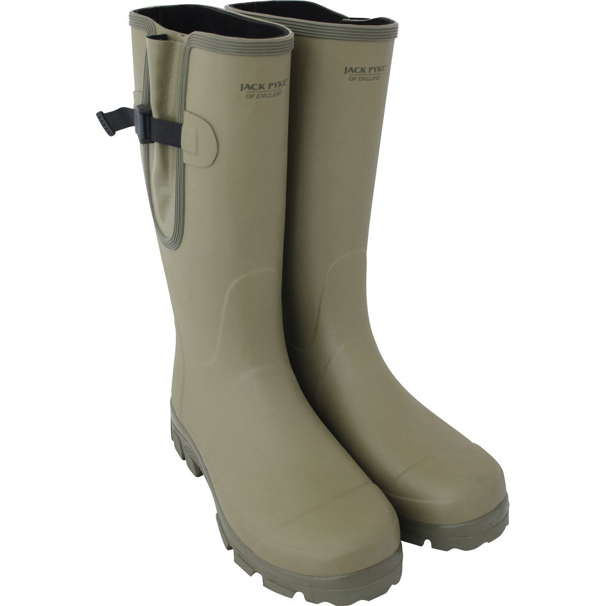 Jack Pyke Ashcombe Gusset Wellington - Light Olive Neoprene Wellies