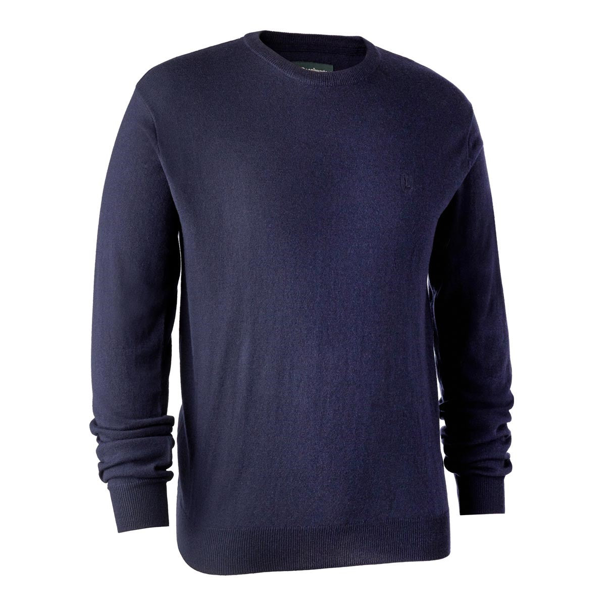 Deerhunter Kingston Knit O-Neck Jumper - Dark Blue