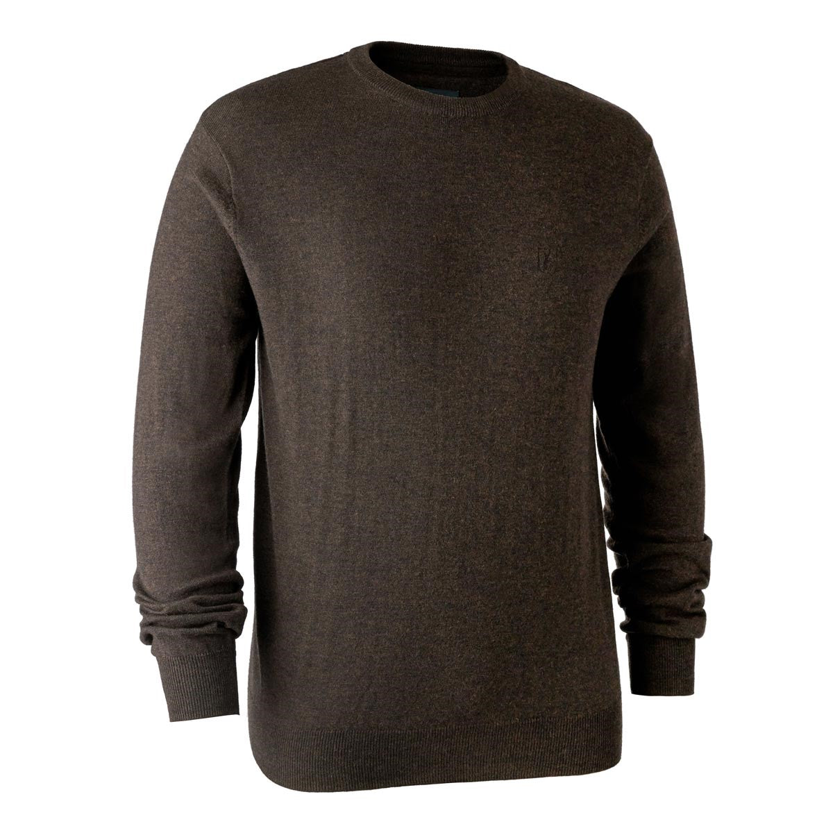 Deerhunter Kingston Knit O-Neck Jumper - Dark Elm