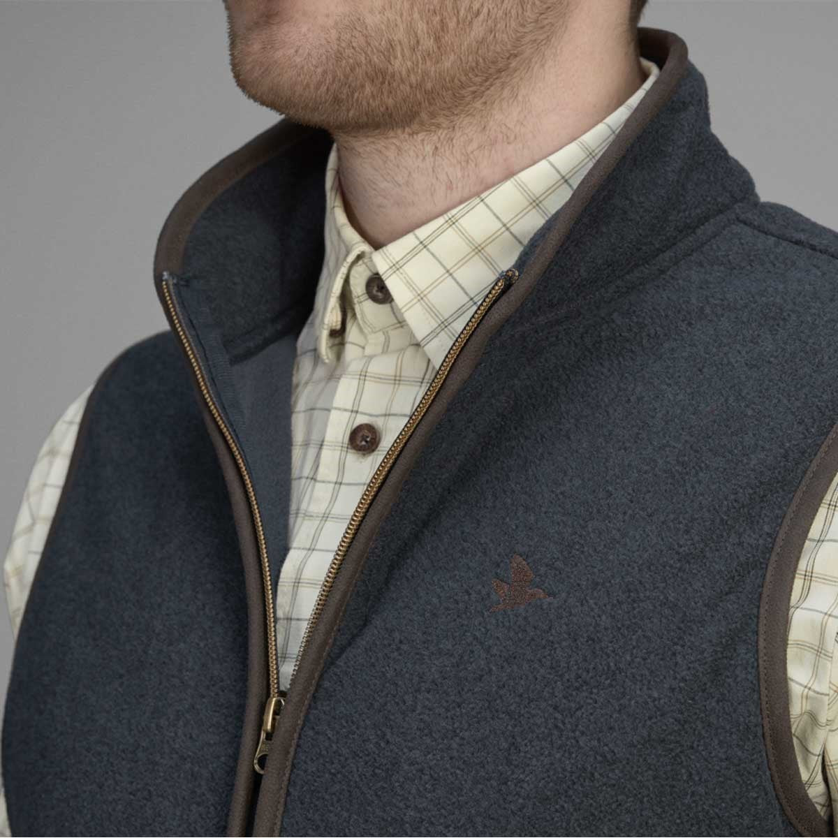 Seeland Woodcock Fleece Waistcoat - collar