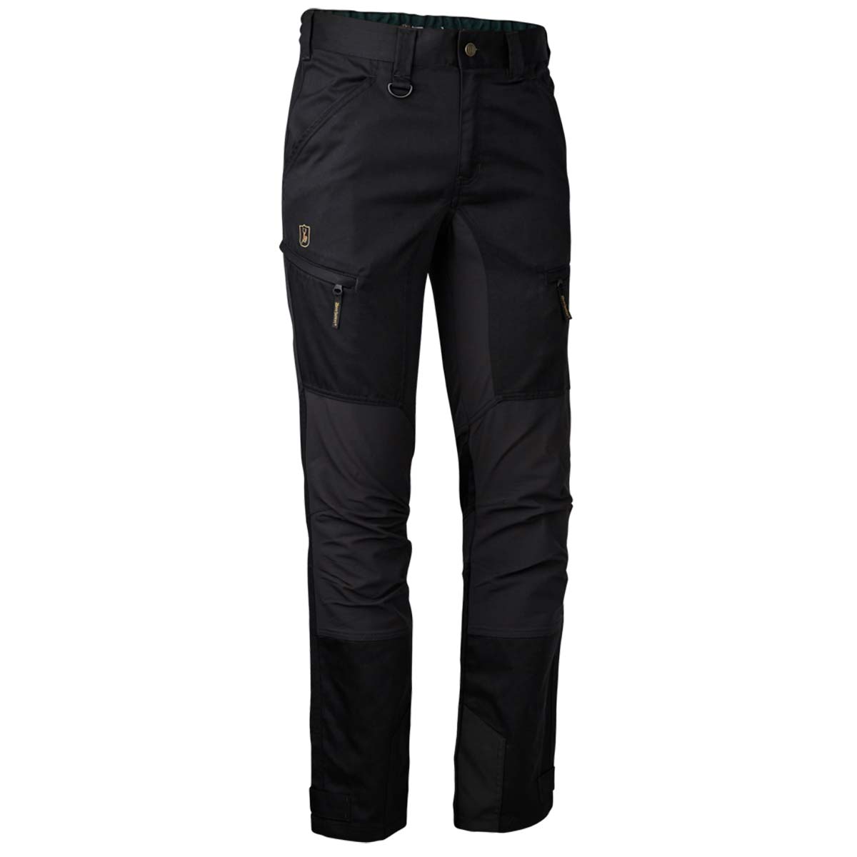 Deerhunter Rogaland Stretch Trousers With Contrast - Black