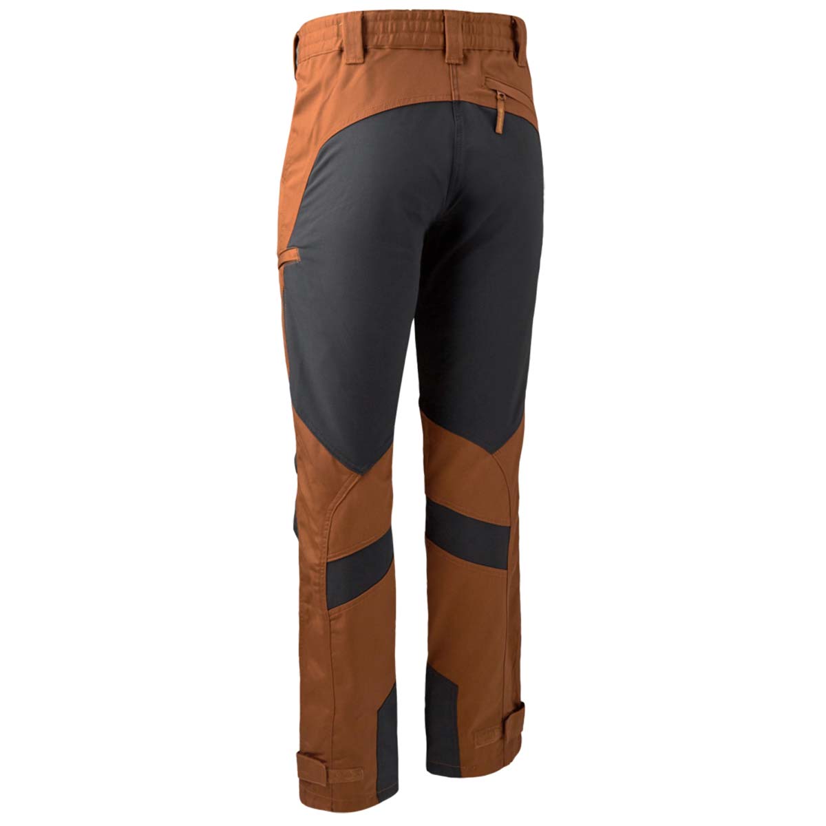 Deerhunter Rogaland Stretch Trousers With Contrast - Burnt Orange - Rear