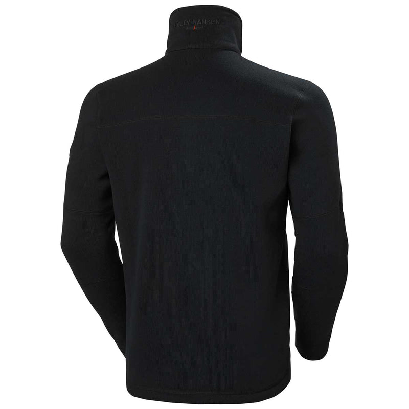 Helly Hansen Kensington Half Zip Knit Fleece Jacket Black Rear