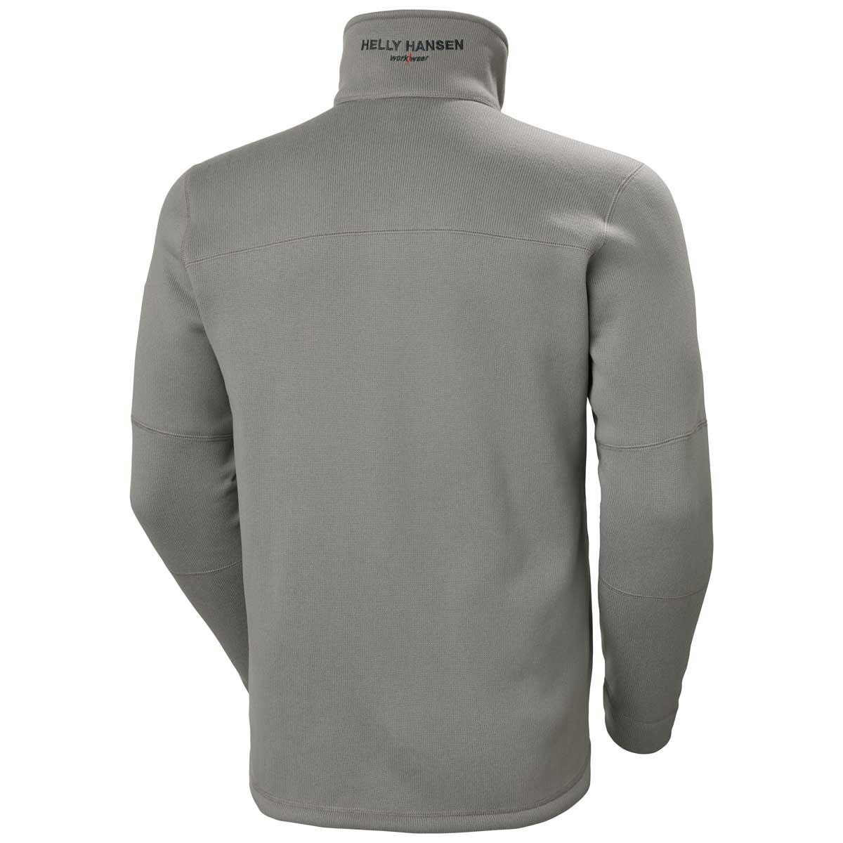 Helly Hansen Kensington Half Zip Knit Fleece Jacket Grey Rear