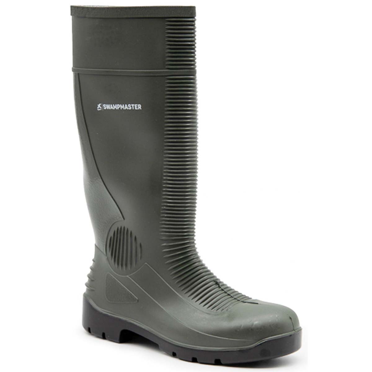 Swampmaster Contractor S5 Safety PVC Wellington Boot - Green